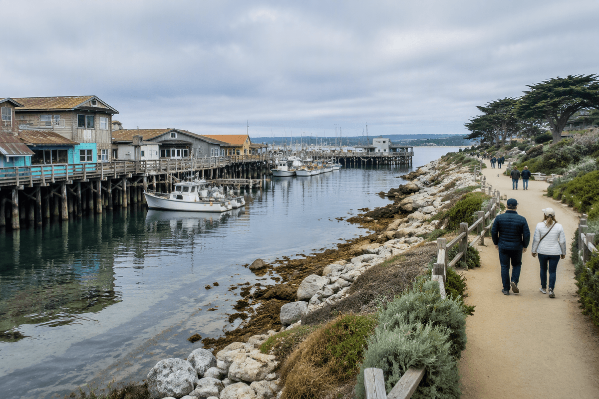 Day 1: Monterey waterfront, Aquarium, sunset views