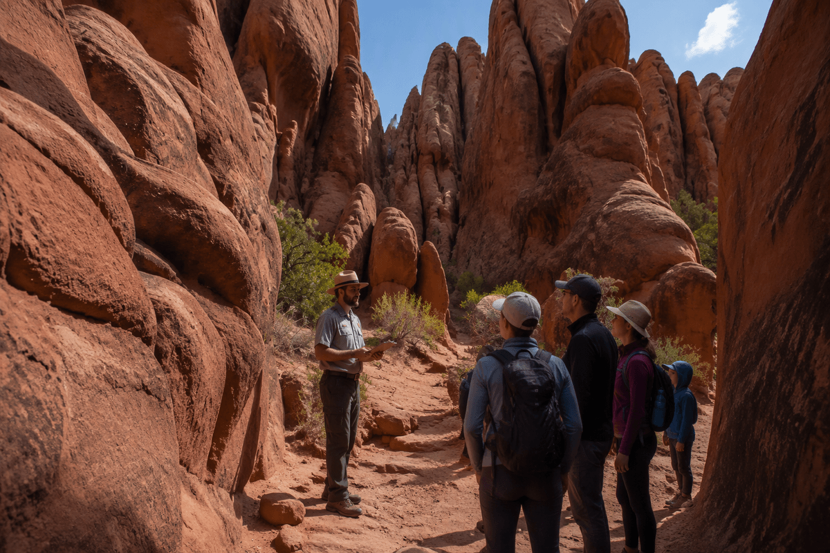 Day 5 Arches (Moab) — Must-Delicate Arch; Opt-Fiery Furnace; Skip-no-permit plans.